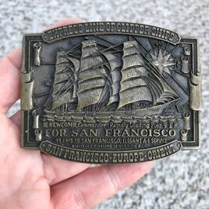 Award Design Medals - vintage brass belt buckle